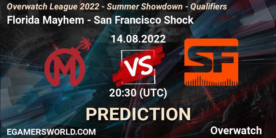 Florida Mayhem - San Francisco Shock: прогноз. 14.08.2022 at 20:15, Overwatch, Overwatch League 2022 - Summer Showdown - Qualifiers