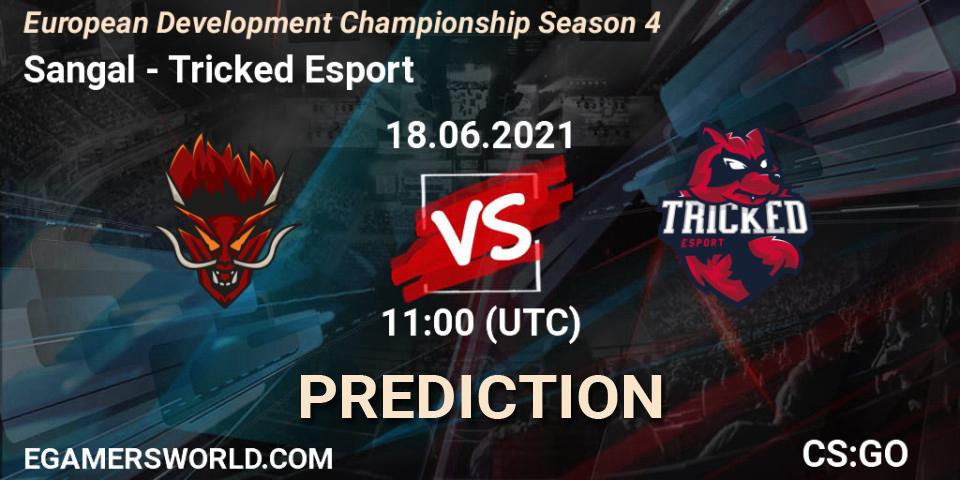 Sangal - Tricked Esport: прогноз. 18.06.2021 at 11:30, Counter-Strike (CS2), European Development Championship Season 4
