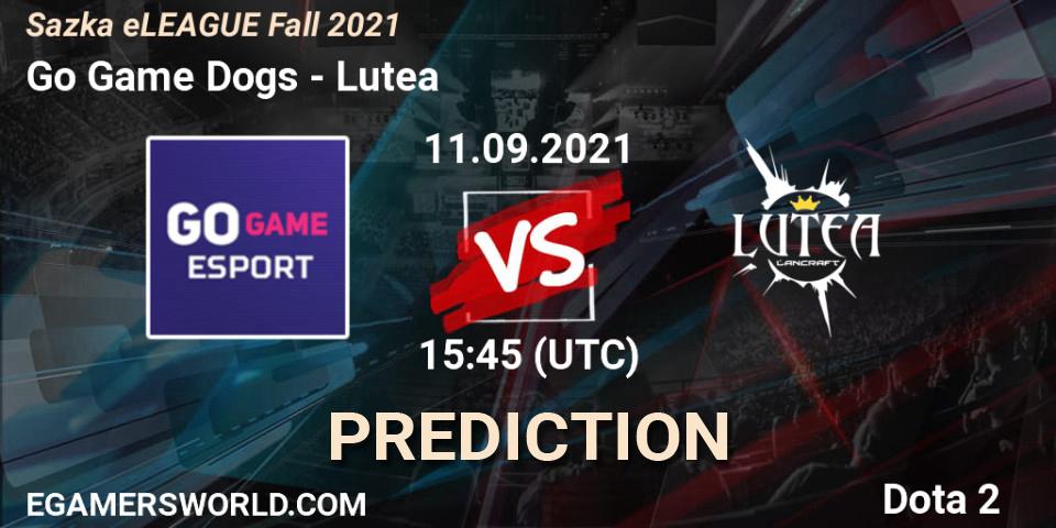 Go Game Dogs - Lutea: прогноз. 11.09.2021 at 16:19, Dota 2, Sazka eLEAGUE Fall 2021
