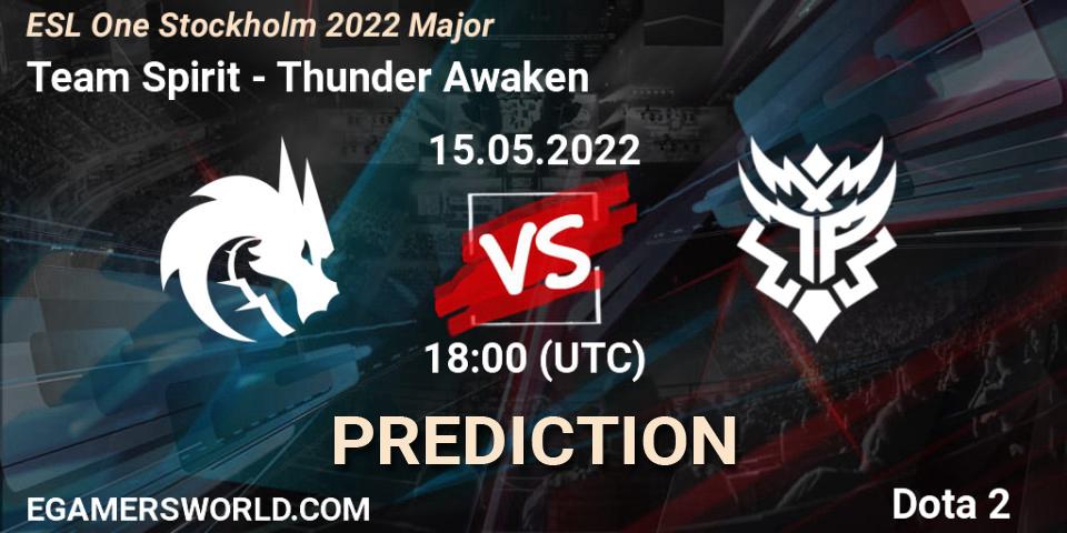 Team Spirit - Thunder Awaken: прогноз. 15.05.2022 at 18:00, Dota 2, ESL One Stockholm 2022 Major