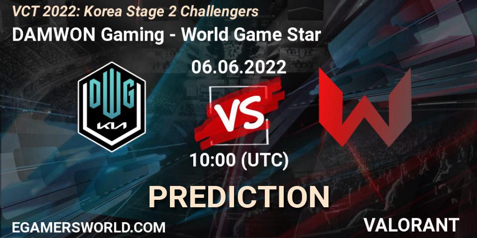 DAMWON Gaming - World Game Star: прогноз. 06.06.22, VALORANT, VCT 2022: Korea Stage 2 Challengers