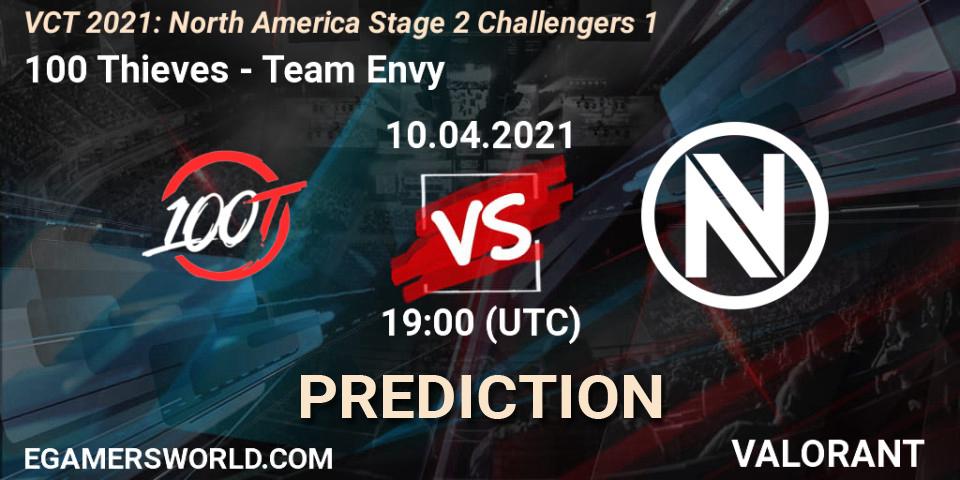 100 Thieves - Team Envy: прогноз. 10.04.2021 at 19:00, VALORANT, VCT 2021: North America Stage 2 Challengers 1