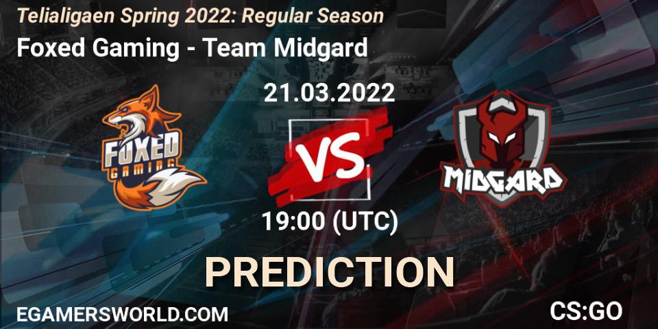 Foxed Gaming - Team Midgard: прогноз. 21.03.2022 at 19:00, Counter-Strike (CS2), Telialigaen Spring 2022: Regular Season