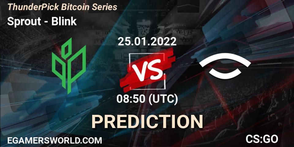 Sprout - Blink: прогноз. 25.01.2022 at 15:50, Counter-Strike (CS2), ThunderPick Bitcoin Series