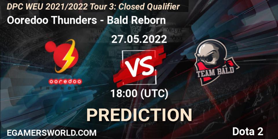 Ooredoo Thunders - Bald Reborn: прогноз. 27.05.2022 at 18:00, Dota 2, DPC WEU 2021/2022 Tour 3: Closed Qualifier