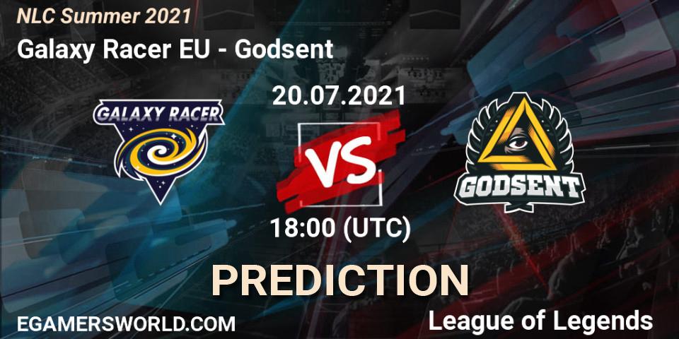 Galaxy Racer EU - Godsent: прогноз. 20.07.2021 at 18:00, LoL, NLC Summer 2021