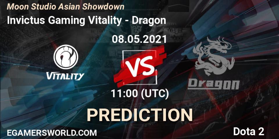 Invictus Gaming Vitality - Dragon: прогноз. 08.05.2021 at 11:46, Dota 2, Moon Studio Asian Showdown