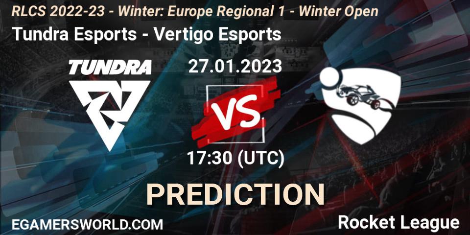 Tundra Esports - Vertigo Esports: прогноз. 27.01.2023 at 17:30, Rocket League, RLCS 2022-23 - Winter: Europe Regional 1 - Winter Open