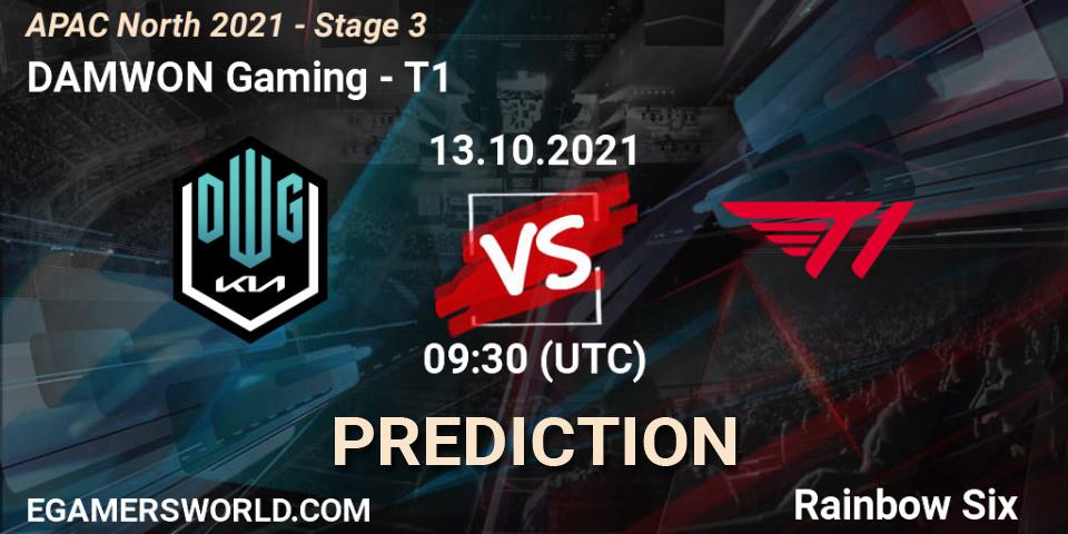 DAMWON Gaming - T1: прогноз. 13.10.2021 at 09:30, Rainbow Six, APAC North 2021 - Stage 3