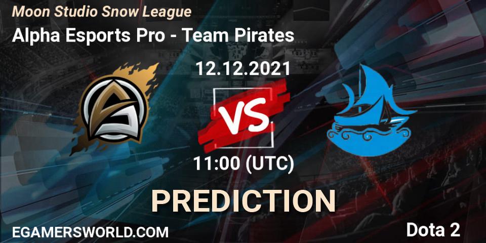 Alpha Esports Pro - Team Pirates: прогноз. 12.12.2021 at 11:10, Dota 2, Moon Studio Snow League