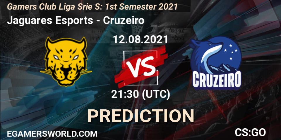 Jaguares Esports - Cruzeiro: прогноз. 12.08.2021 at 21:25, Counter-Strike (CS2), Gamers Club Liga Série S: 1st Semester 2021