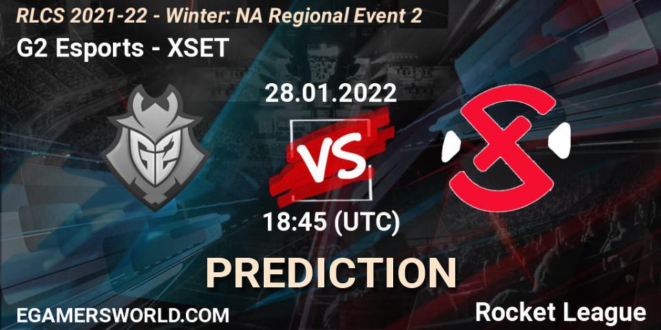 G2 Esports - XSET: прогноз. 28.01.2022 at 18:45, Rocket League, RLCS 2021-22 - Winter: NA Regional Event 2