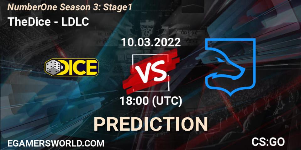 TheDice - LDLC: прогноз. 10.03.2022 at 18:00, Counter-Strike (CS2), NumberOne Season 3: Stage 1