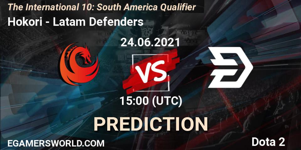 Hokori - Latam Defenders: прогноз. 24.06.2021 at 15:11, Dota 2, The International 10: South America Qualifier