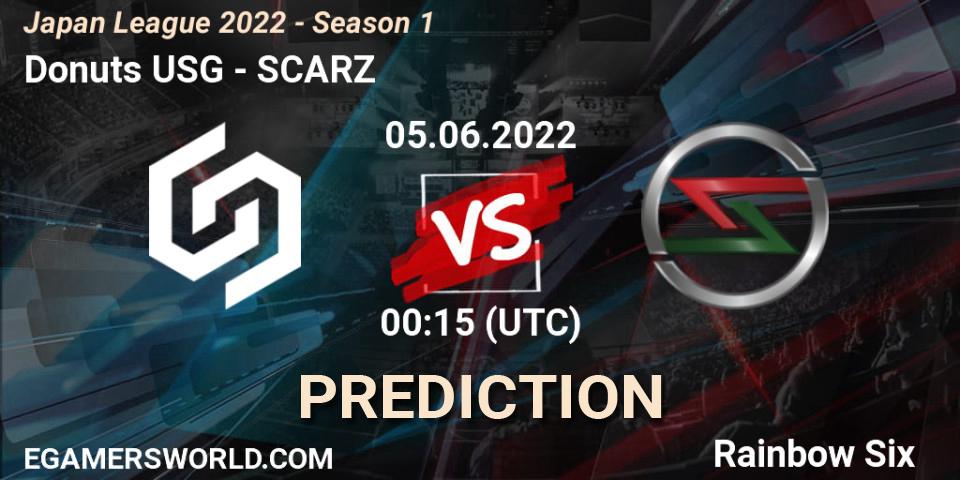 Donuts USG - SCARZ: прогноз. 05.06.2022 at 00:15, Rainbow Six, Japan League 2022 - Season 1