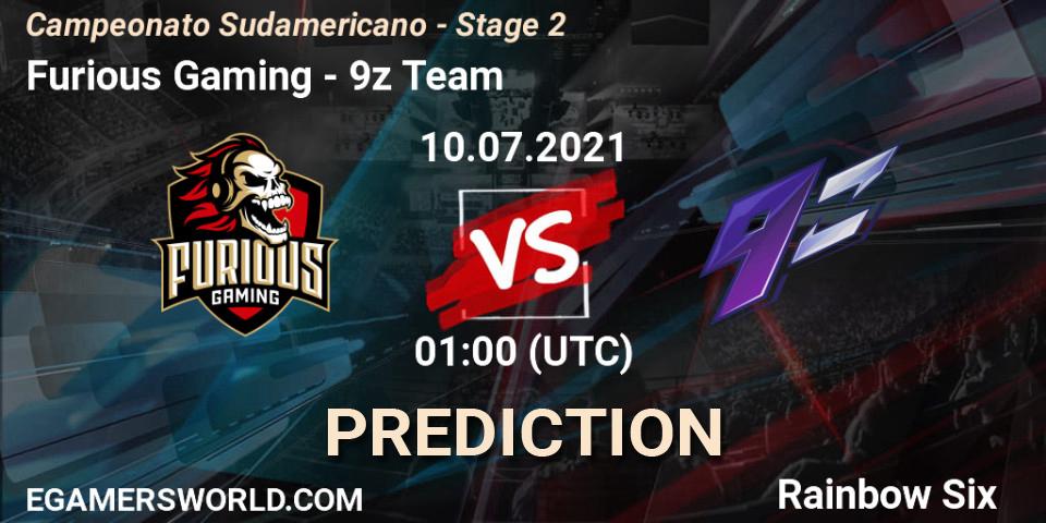 Furious Gaming - 9z Team: прогноз. 10.07.2021 at 01:15, Rainbow Six, Campeonato Sudamericano - Stage 2
