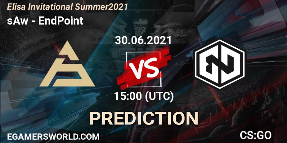 sAw - EndPoint: прогноз. 30.06.2021 at 15:00, Counter-Strike (CS2), Elisa Invitational Summer 2021