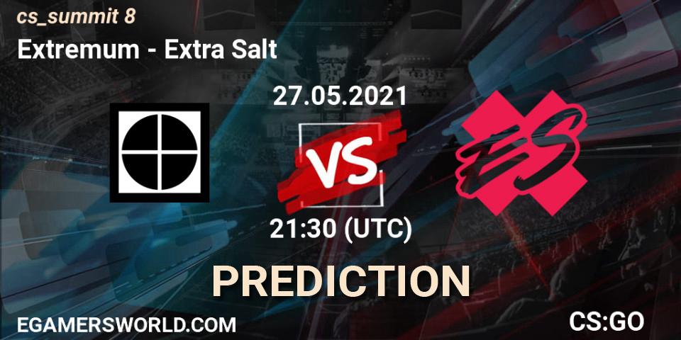 Extremum - Extra Salt: прогноз. 27.05.2021 at 21:30, Counter-Strike (CS2), cs_summit 8