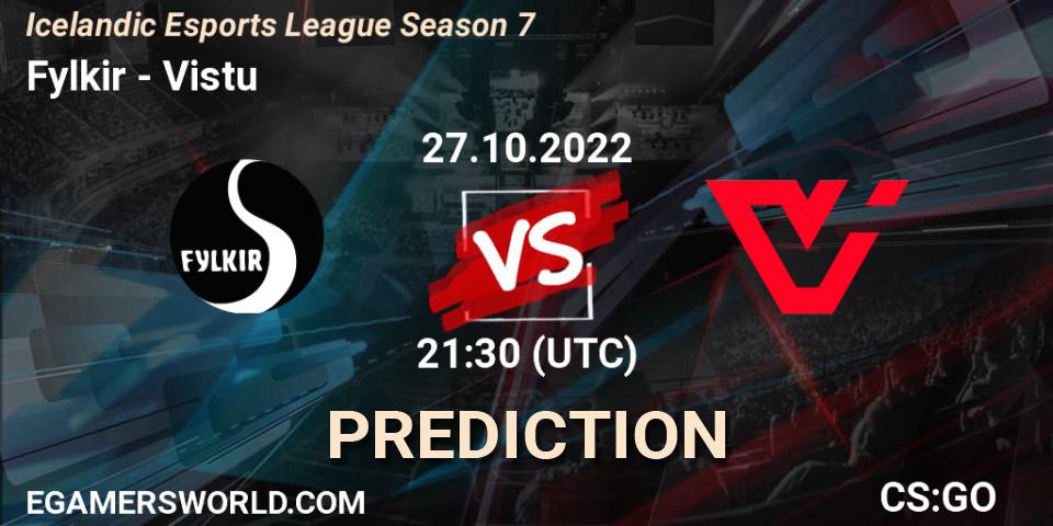 Fylkir - Viðstöðu: прогноз. 27.10.2022 at 21:30, Counter-Strike (CS2), Icelandic Esports League Season 7
