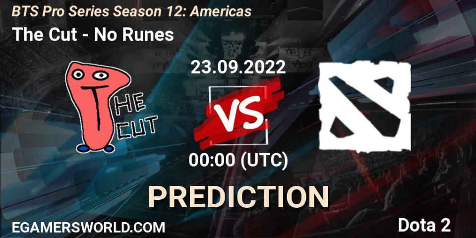 The Cut - No Runes: прогноз. 23.09.2022 at 00:18, Dota 2, BTS Pro Series Season 12: Americas