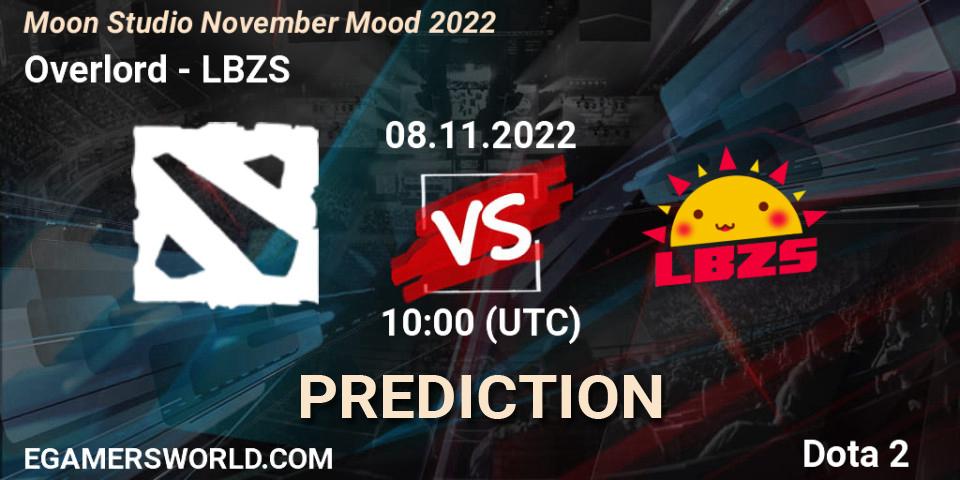Overlord - LBZS: прогноз. 08.11.2022 at 10:26, Dota 2, Moon Studio November Mood 2022