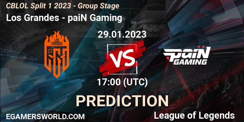 Los Grandes - paiN Gaming: прогноз. 29.01.23, LoL, CBLOL Split 1 2023 - Group Stage