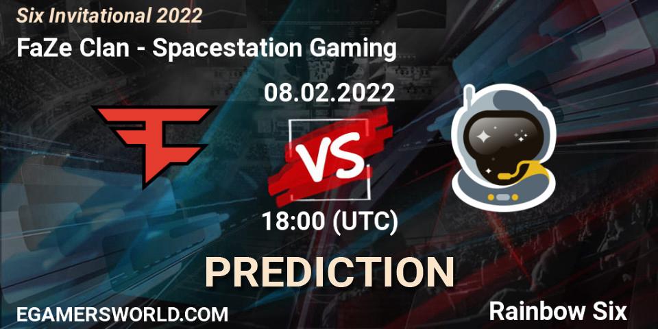 FaZe Clan - Spacestation Gaming: прогноз. 08.02.2022 at 18:00, Rainbow Six, Six Invitational 2022