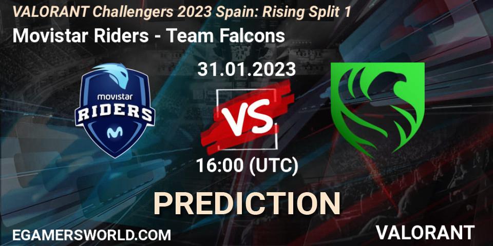Movistar Riders - Falcons: прогноз. 31.01.2023 at 16:00, VALORANT, VALORANT Challengers 2023 Spain: Rising Split 1