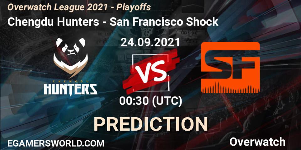 Chengdu Hunters - San Francisco Shock: прогноз. 24.09.2021 at 01:00, Overwatch, Overwatch League 2021 - Playoffs