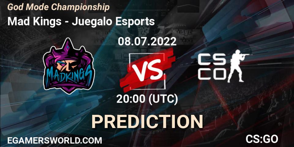 Mad Kings - Juegalo Esports: прогноз. 08.07.2022 at 20:00, Counter-Strike (CS2), God Mode Championship