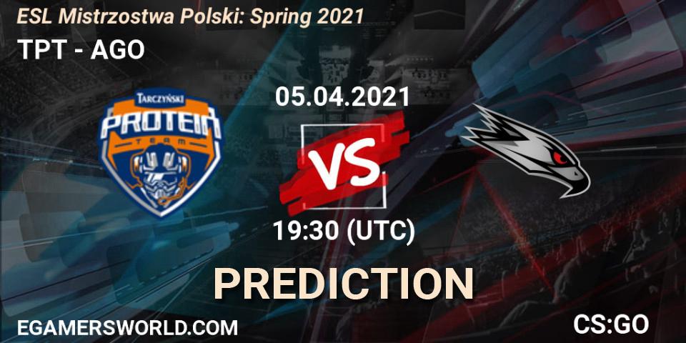 TPT - AGO: прогноз. 05.04.2021 at 17:30, Counter-Strike (CS2), ESL Mistrzostwa Polski: Spring 2021