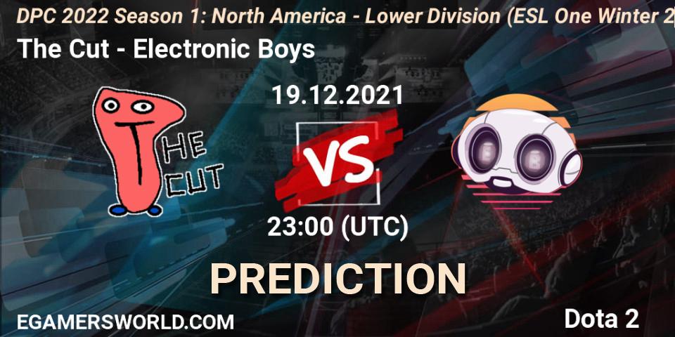 The Cut - Electronic Boys: прогноз. 19.12.2021 at 22:55, Dota 2, DPC 2022 Season 1: North America - Lower Division (ESL One Winter 2021)