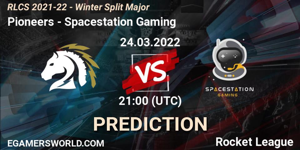 Pioneers - Spacestation Gaming: прогноз. 24.03.2022 at 18:00, Rocket League, RLCS 2021-22 - Winter Split Major