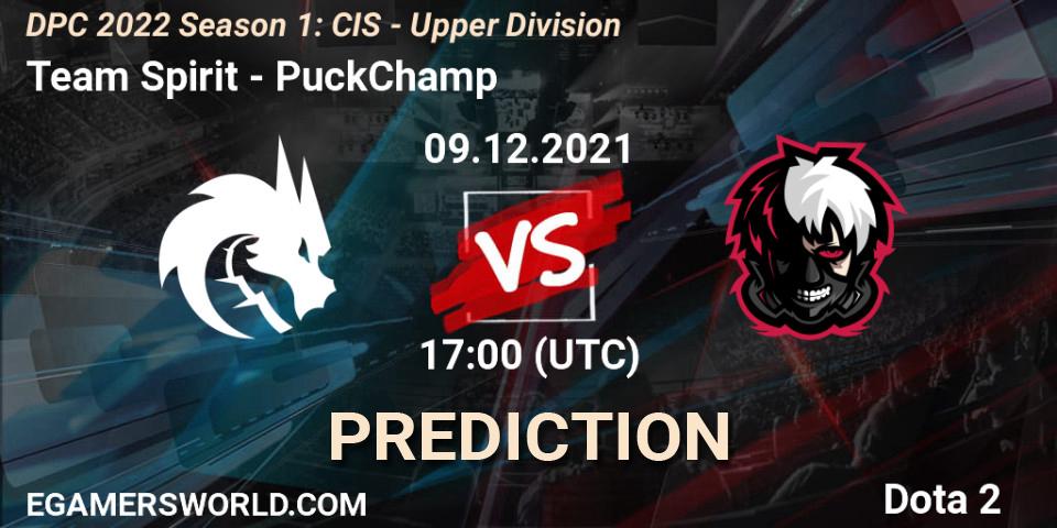 Team Spirit - PuckChamp: прогноз. 09.12.2021 at 17:32, Dota 2, DPC 2022 Season 1: CIS - Upper Division