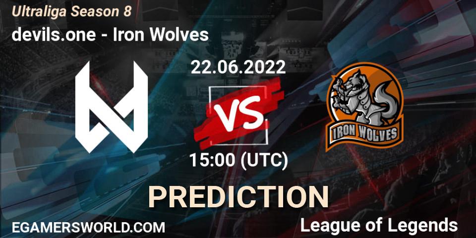 devils.one - Iron Wolves: прогноз. 22.06.2022 at 15:00, LoL, Ultraliga Season 8