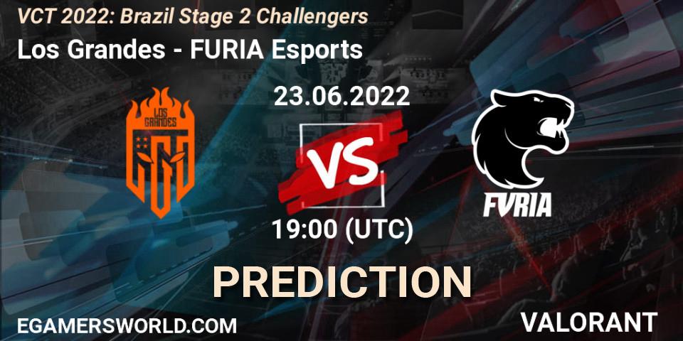 Los Grandes - FURIA Esports: прогноз. 23.06.2022 at 19:10, VALORANT, VCT 2022: Brazil Stage 2 Challengers