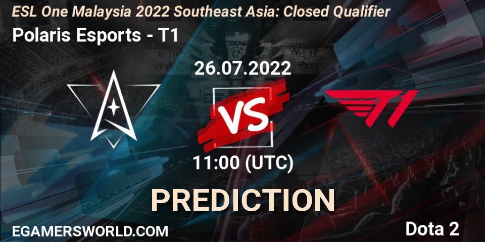 Polaris Esports - T1: прогноз. 26.07.2022 at 11:01, Dota 2, ESL One Malaysia 2022 Southeast Asia: Closed Qualifier