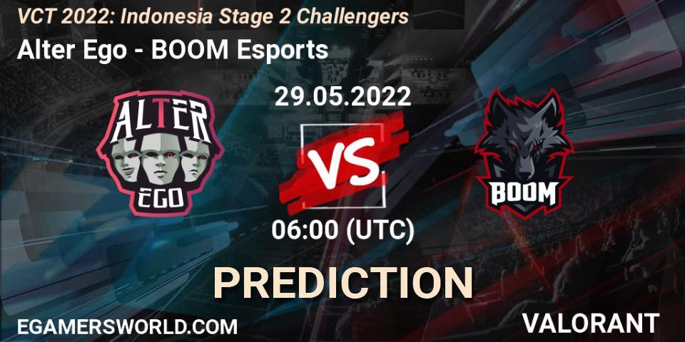 Alter Ego - BOOM Esports: прогноз. 29.05.22, VALORANT, VCT 2022: Indonesia Stage 2 Challengers