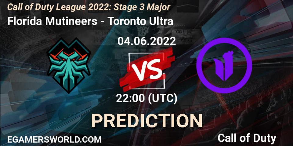 Florida Mutineers - Toronto Ultra: прогноз. 04.06.2022 at 22:00, Call of Duty, Call of Duty League 2022: Stage 3 Major
