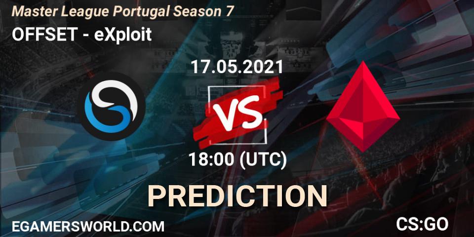 OFFSET - eXploit: прогноз. 17.05.2021 at 18:00, Counter-Strike (CS2), Master League Portugal Season 7