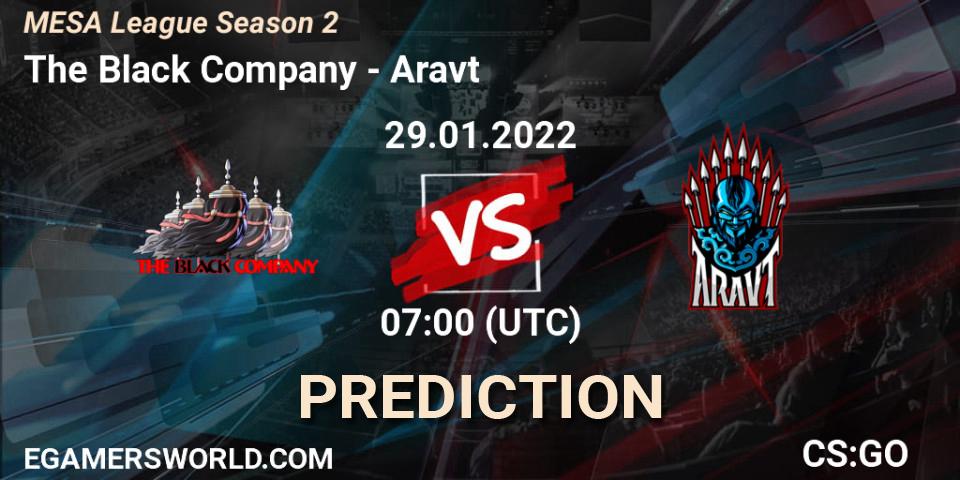 The Black Company - Aravt: прогноз. 31.01.2022 at 04:00, Counter-Strike (CS2), MESA League Season 2