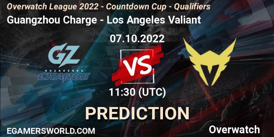 Guangzhou Charge - Los Angeles Valiant: прогноз. 07.10.2022 at 11:50, Overwatch, Overwatch League 2022 - Countdown Cup - Qualifiers