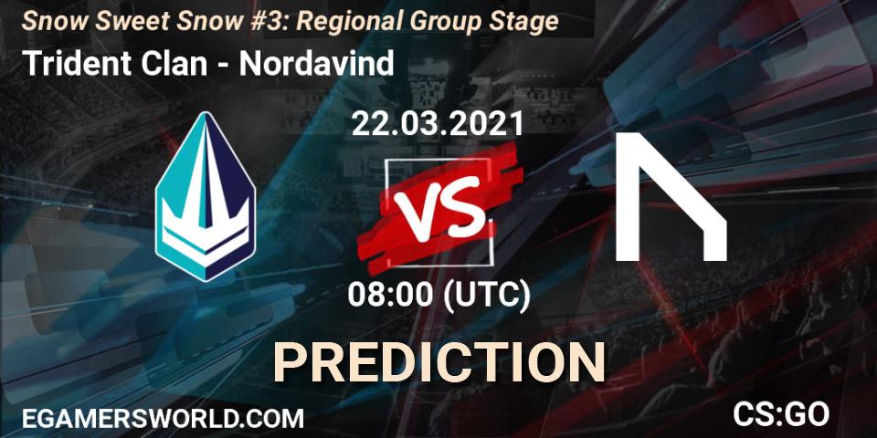 Trident Clan - Nordavind: прогноз. 22.03.2021 at 08:00, Counter-Strike (CS2), Snow Sweet Snow #3: Regional Group Stage