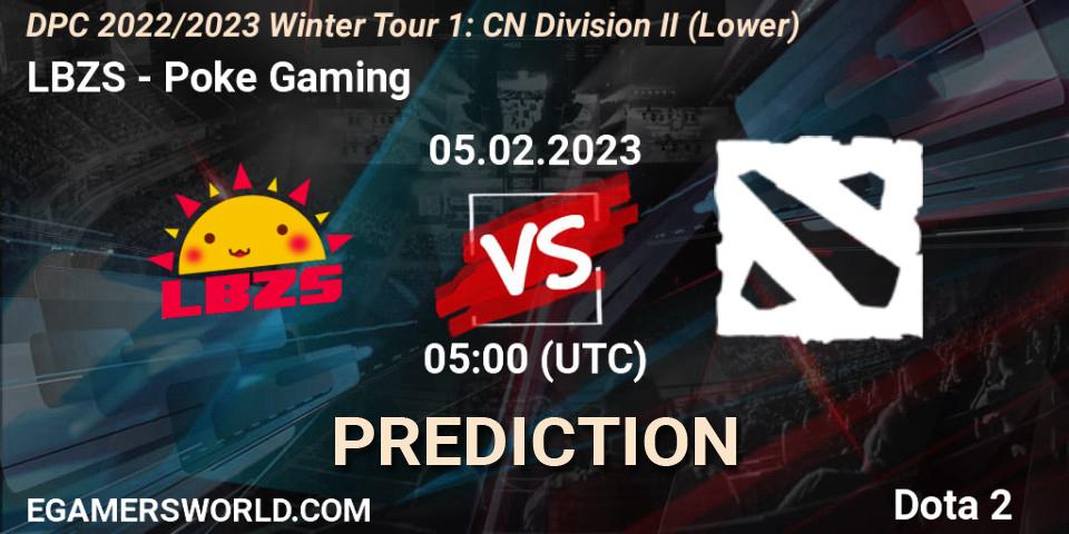 LBZS - Poke Gaming: прогноз. 05.02.23, Dota 2, DPC 2022/2023 Winter Tour 1: CN Division II (Lower)
