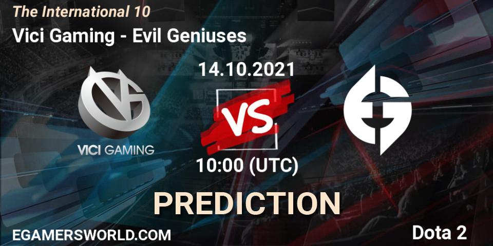 Vici Gaming - Evil Geniuses: прогноз. 14.10.2021 at 10:39, Dota 2, The Internationa 2021