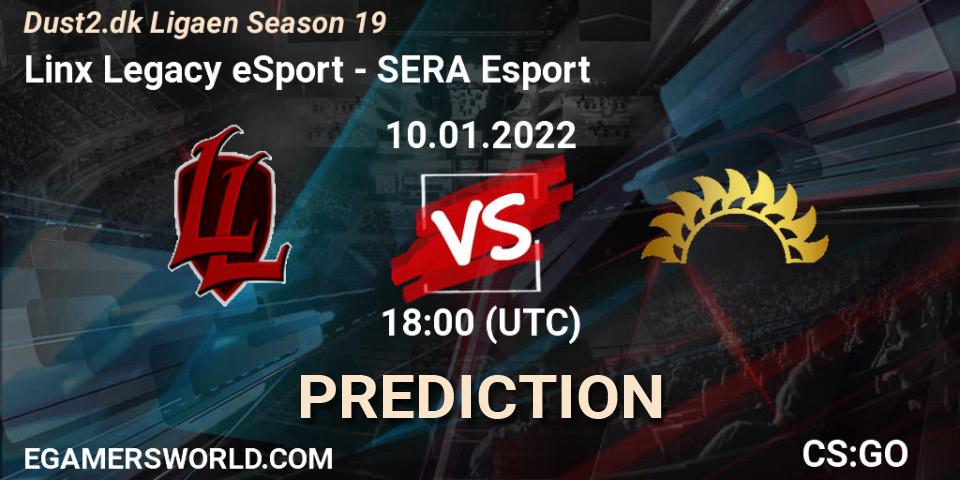 Linx Legacy eSport - SERA Esport: прогноз. 10.01.2022 at 18:00, Counter-Strike (CS2), Dust2.dk Ligaen Season 19