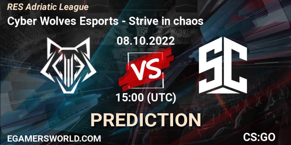 Cyber Wolves Esports - Strive in chaos: прогноз. 08.10.2022 at 15:00, Counter-Strike (CS2), RES Adriatic League