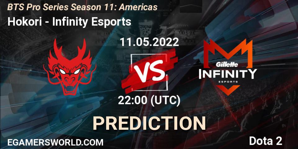 Hokori - Infinity Esports: прогноз. 11.05.2022 at 22:06, Dota 2, BTS Pro Series Season 11: Americas