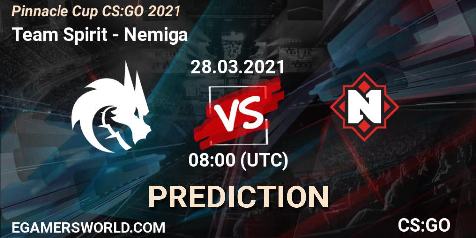 Team Spirit - Nemiga: прогноз. 28.03.2021 at 08:00, Counter-Strike (CS2), Pinnacle Cup #1