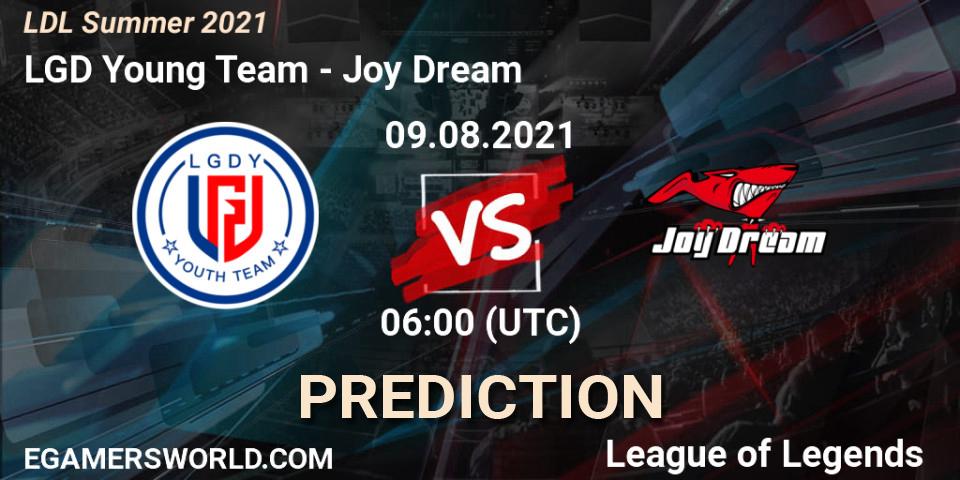 LGD Young Team - Joy Dream: прогноз. 09.08.2021 at 06:00, LoL, LDL Summer 2021